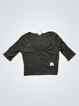 Black Ribbed Top