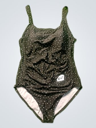 Black Polka Dot One-piece Swimsuit