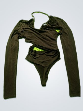 NLY ONE Black Long Sleeve Bodysuit