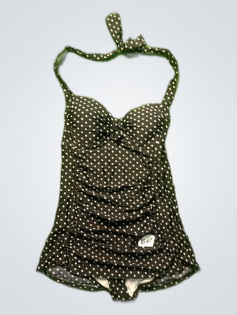 Merona Black Polka Dot One Piece Swimsuit