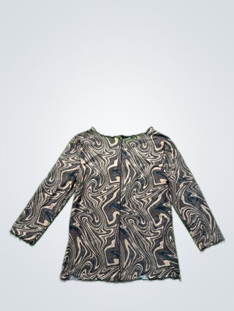 Brown Swirl Pattern Jacket