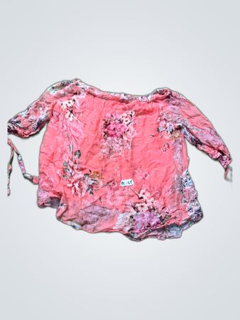 Pink Floral Blouse
