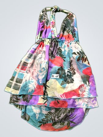 Floral Halter Neck Dress