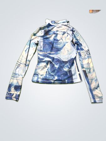 Blue Graphic Shirt