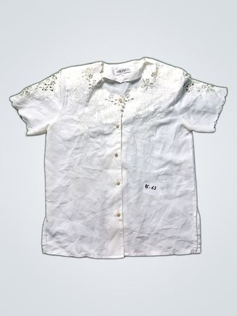 White Embroidered Blouse