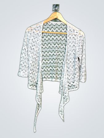 Gray Knit Cardigan