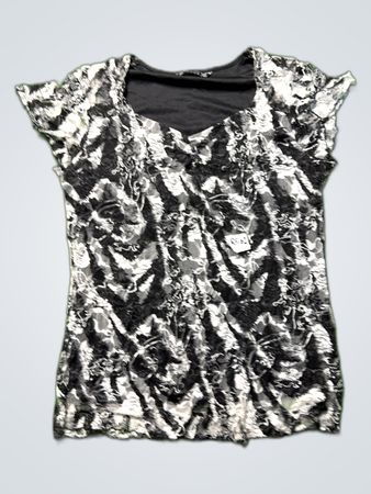 Joanna Hope Black and White Floral Dress