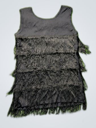 Black Fringe Dress