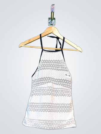 Apt. 9 Women's White and Black Halter Top