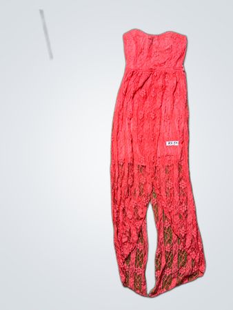 Red Lace Jumpsuit