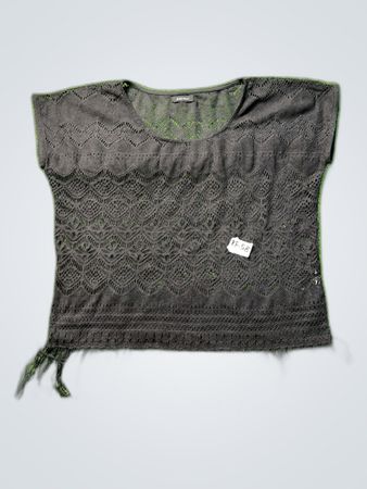 Amisu Black Lace Top