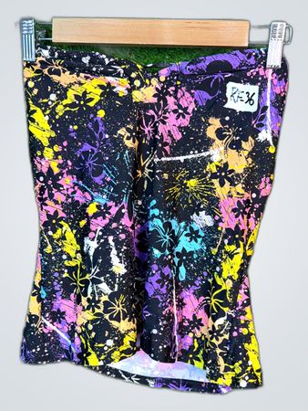 Arizona Multicolor Splatter Bandeau Top