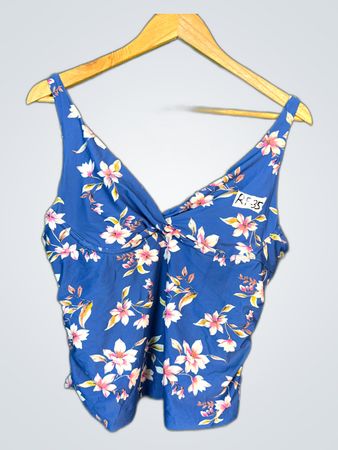 Blue Floral Sling Blouse