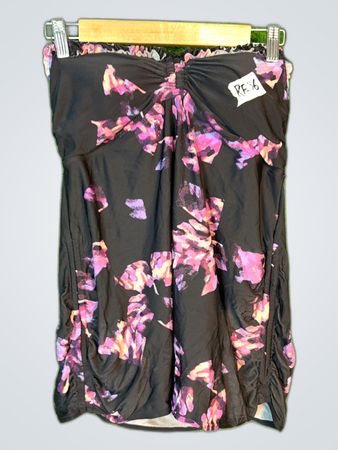 Floral Print Strapless Bandeau Top