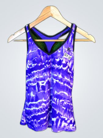 ZeroX Posur Purple Tie-Dye Sports Bra