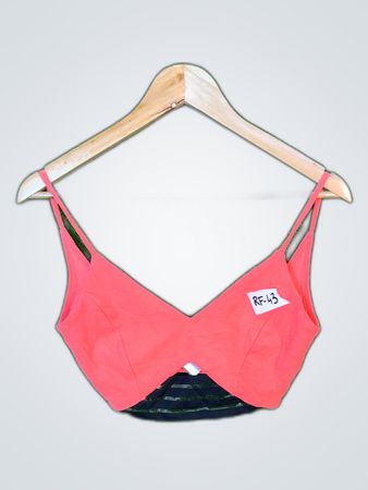 SABORA Korallenfarbenes Crop Top