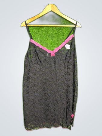 George Black Lace Slip Dress