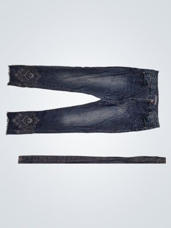 Koroshi Jeans Women's Embroidered Denim Jeans