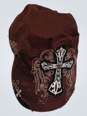 Leader Original Vintage Brown Cotton Cap Made in Vietnam