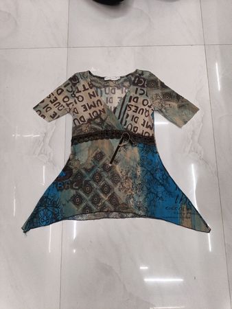 Cache Cache Graphic Print Tunic Top