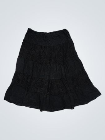 Black Tiered Skirt