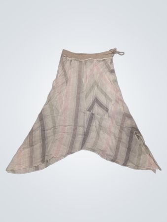 Asymmetrical Striped Skirt