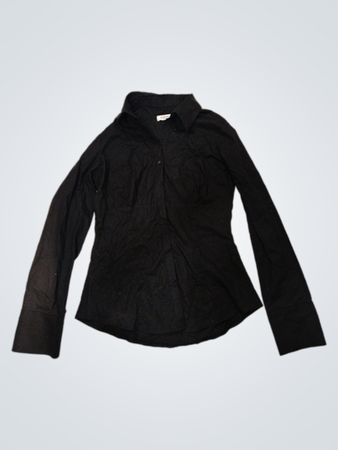 Clockhouse Schwarzes Button-Down-Hemd