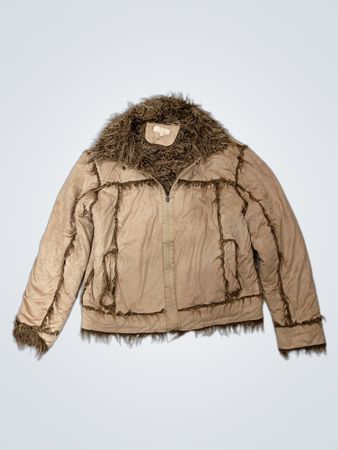 RVD by Rivaldi Faux Fur Trimmed Jacket
