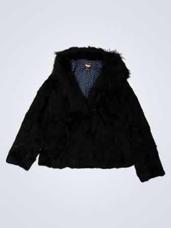 ANTIK BATIK Black Fur Jacket