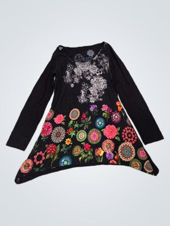 Desigual Langarm-Tunika-Oberteil