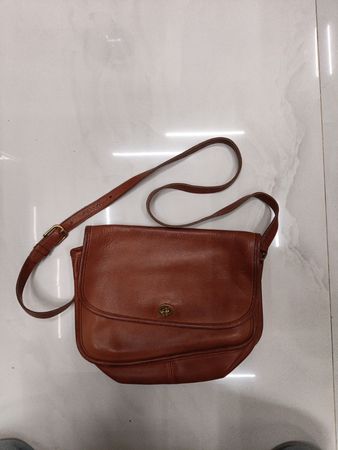 Coach Leather Saddle Bag