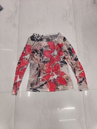 Julie Guerlande Damen Langarm-Blumenmuster-Oberteil