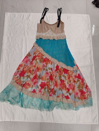 Bohemian Floral Print Maxi Dress