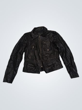 black rivet created w/ style 4 people w/ personality leather jacket