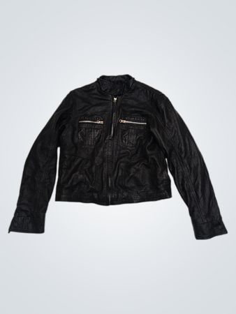 Black Faux Leather Jacket