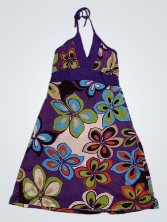 INDI geblümtes Neckholderkleid