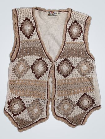 Daisy Knits Damen Häkeltop Weste