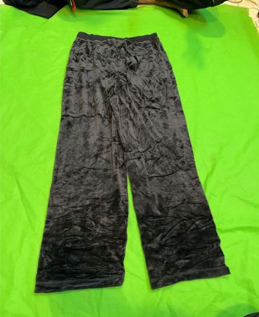 Schwarze Velours-Trainingshose