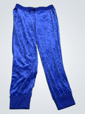 Juicy Couture Blaue Velours-Jogginghosen