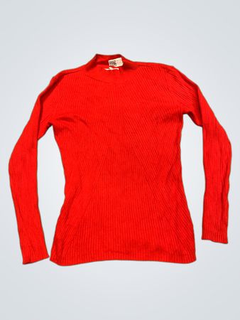 H&M Rippentrikot Stehkragen Langarmoberteil
