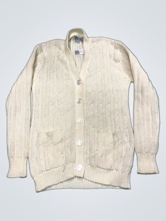 Fashion International Creme Kabelstrick-Cardigan