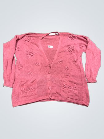 Maggie Lawrence Collection Pink Rose Cardigan
