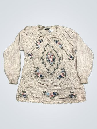 American Weekend Damen Bestickter Strickpullover
