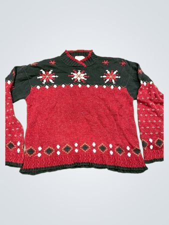 Christopher & Banks Damen XL Handgestickter Pullover