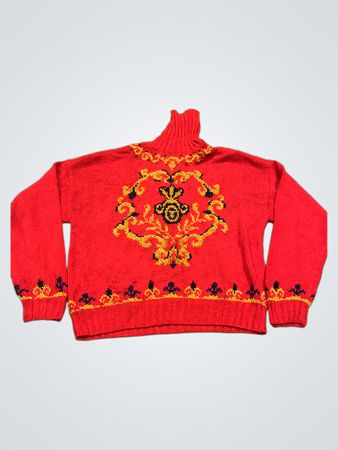 Liz Claiborne Roter Strickpullover