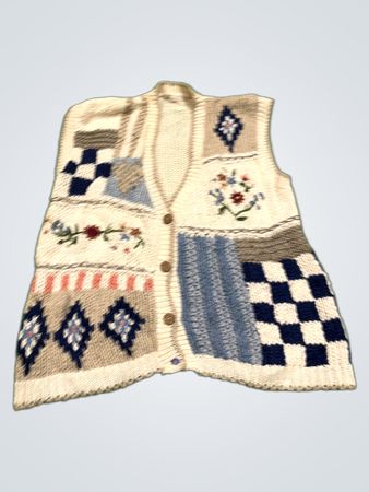 Patchwork Strickweste