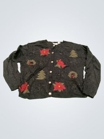 Croft & Barrow Petite Weihnachtsstrickjacke