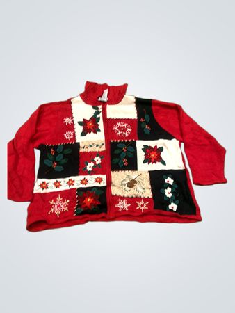Tiara International Christmas Collection Damen Zip-Up Pullover