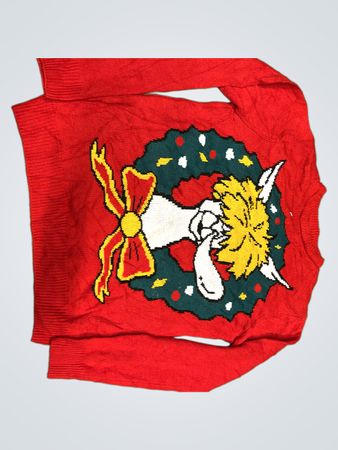 QUALFORT PRIME COLLECTION Roter Weihnachts-Pullover