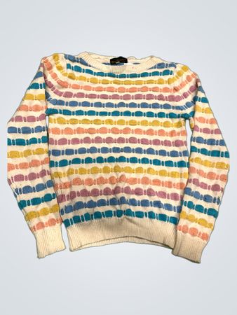 Chego International Multicolor Gestreiftes Strickpullover